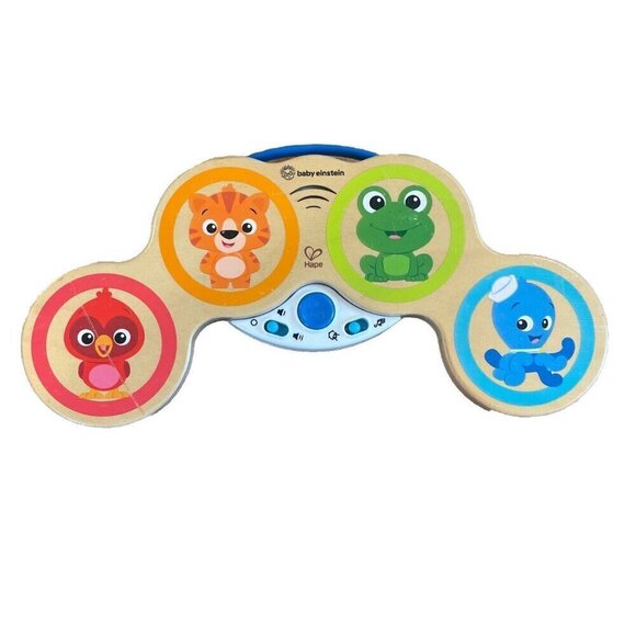 Baby Einstein Hape Magic Touch Drum for Toddlers Preschool Educational Wooden - Picture 1 of 7